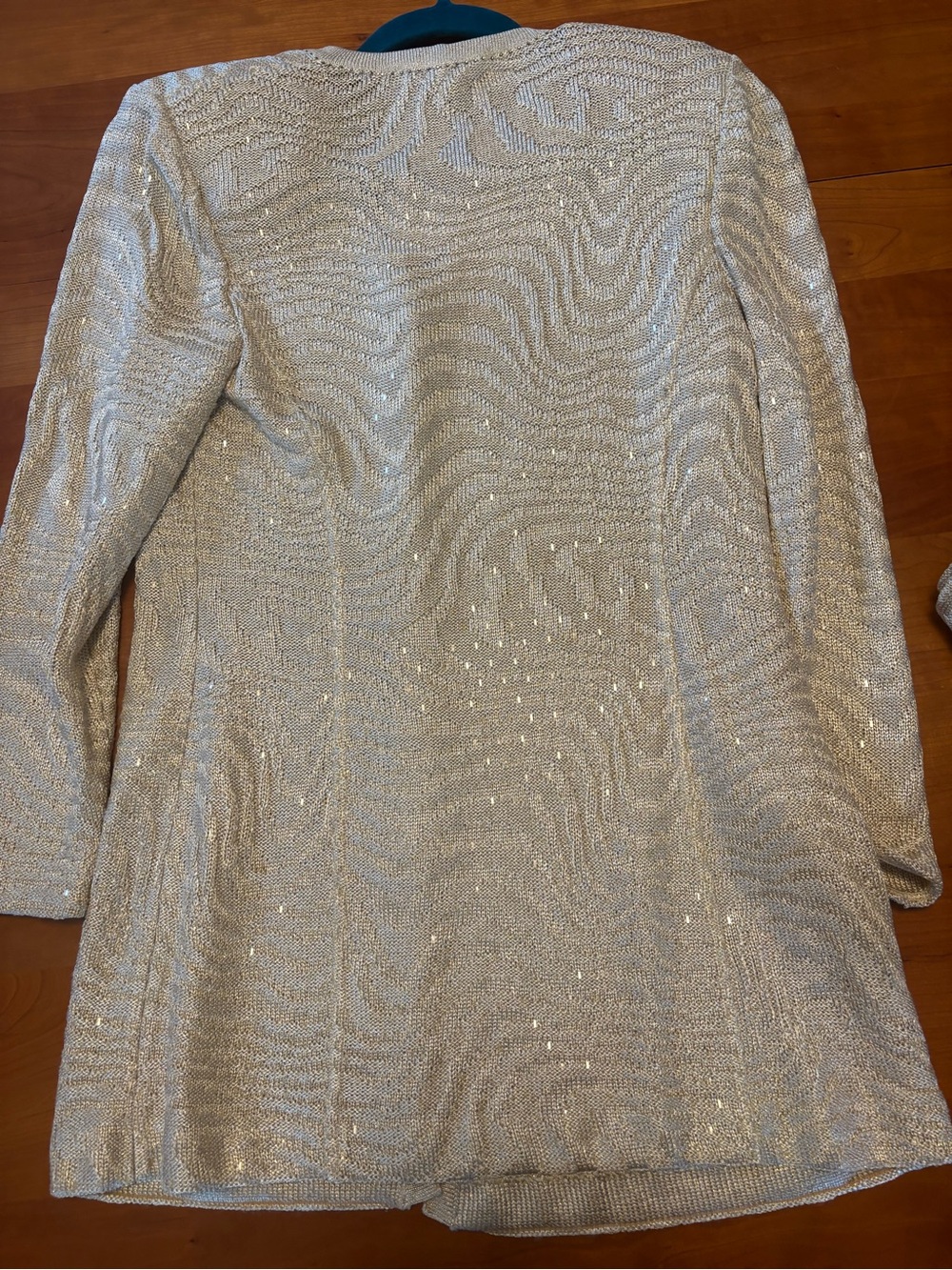 Vintage St. John Evening by Marie Gray Gold Metallic Knit Skirt Set 4/6 USA - Picture 5 of 7